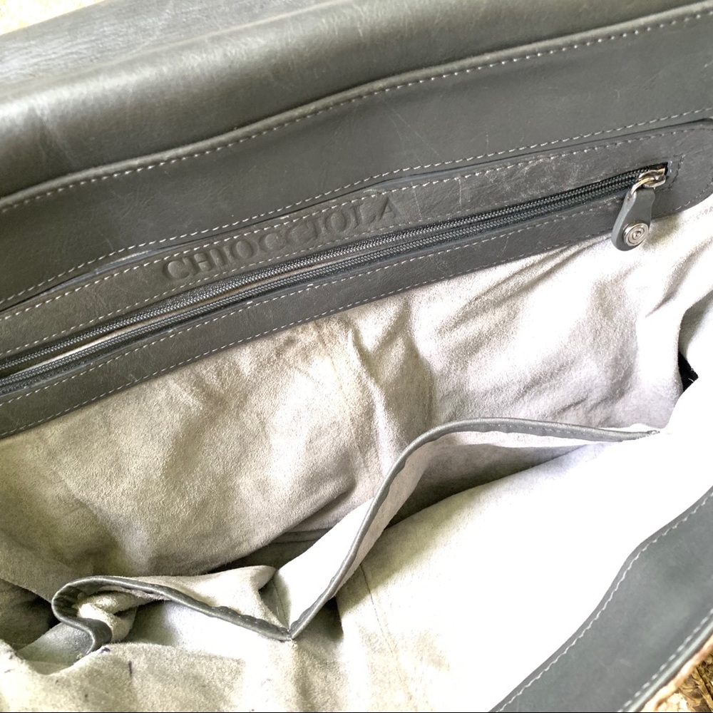 Natural Metallic Python Tote Handbag - image 4